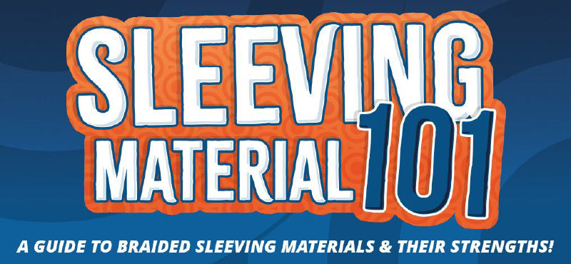 Sleeving Material 101 A Guide to Braided Sleeving Materials & Their Strengths Infographic