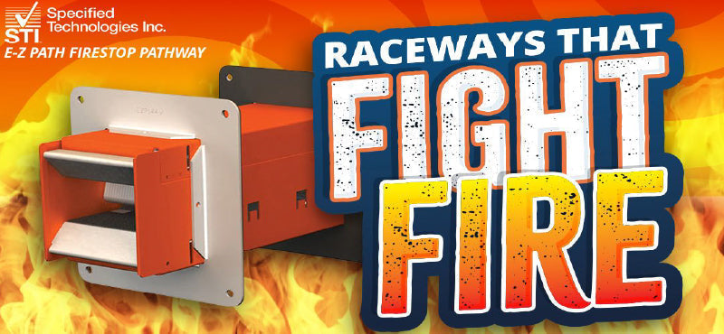 Fire Rated STI Firestop Pathway by E-Z Path® for Cable Protection