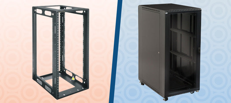 Open Frame Rack, Enclosed Rack, Black