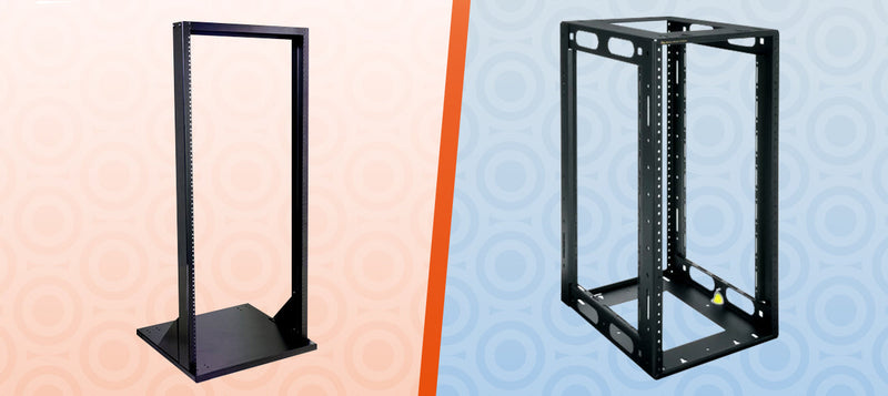 Two Post Rack, Four Post Rack, Black