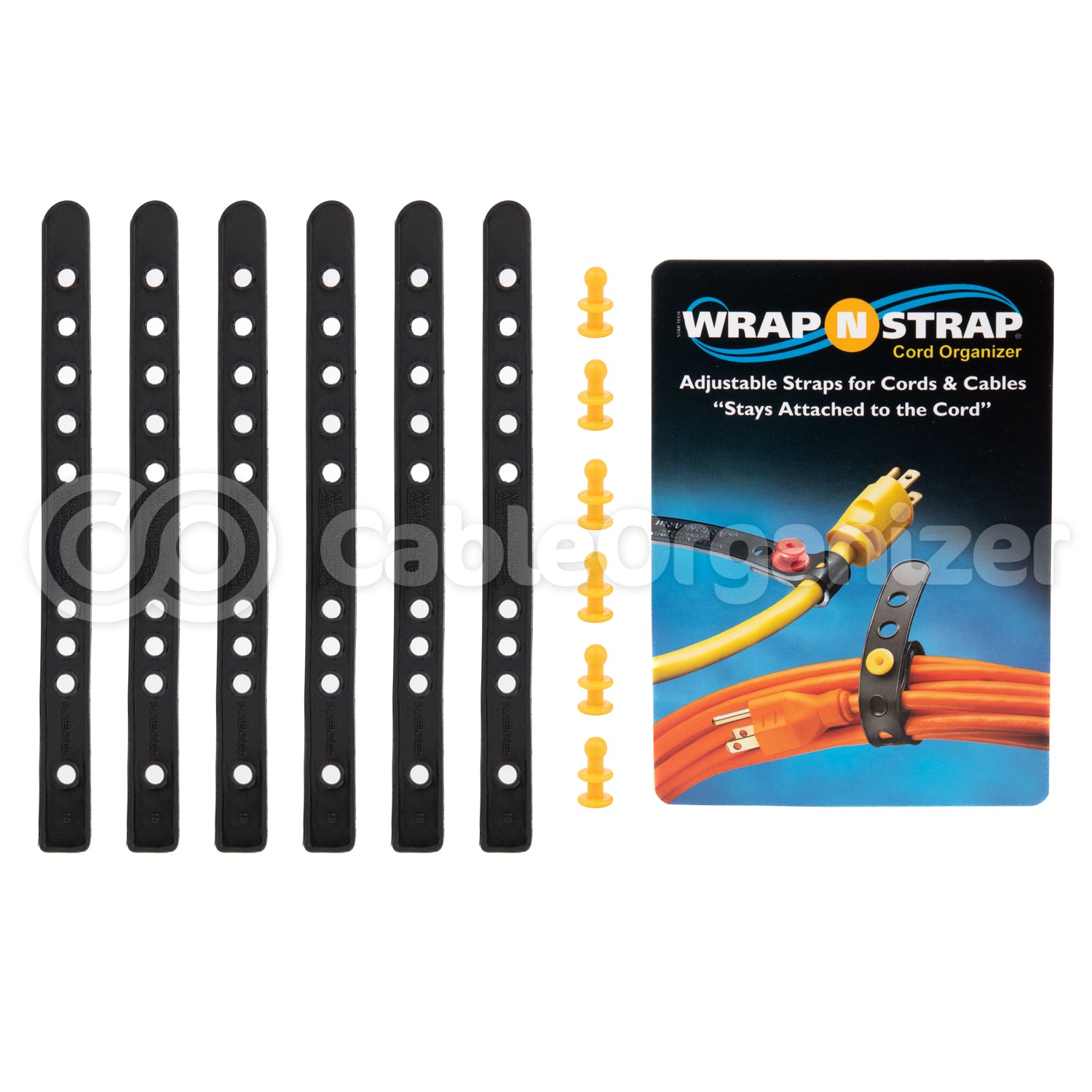 Wrap N Strap® Rubber Strap Cord Organizers