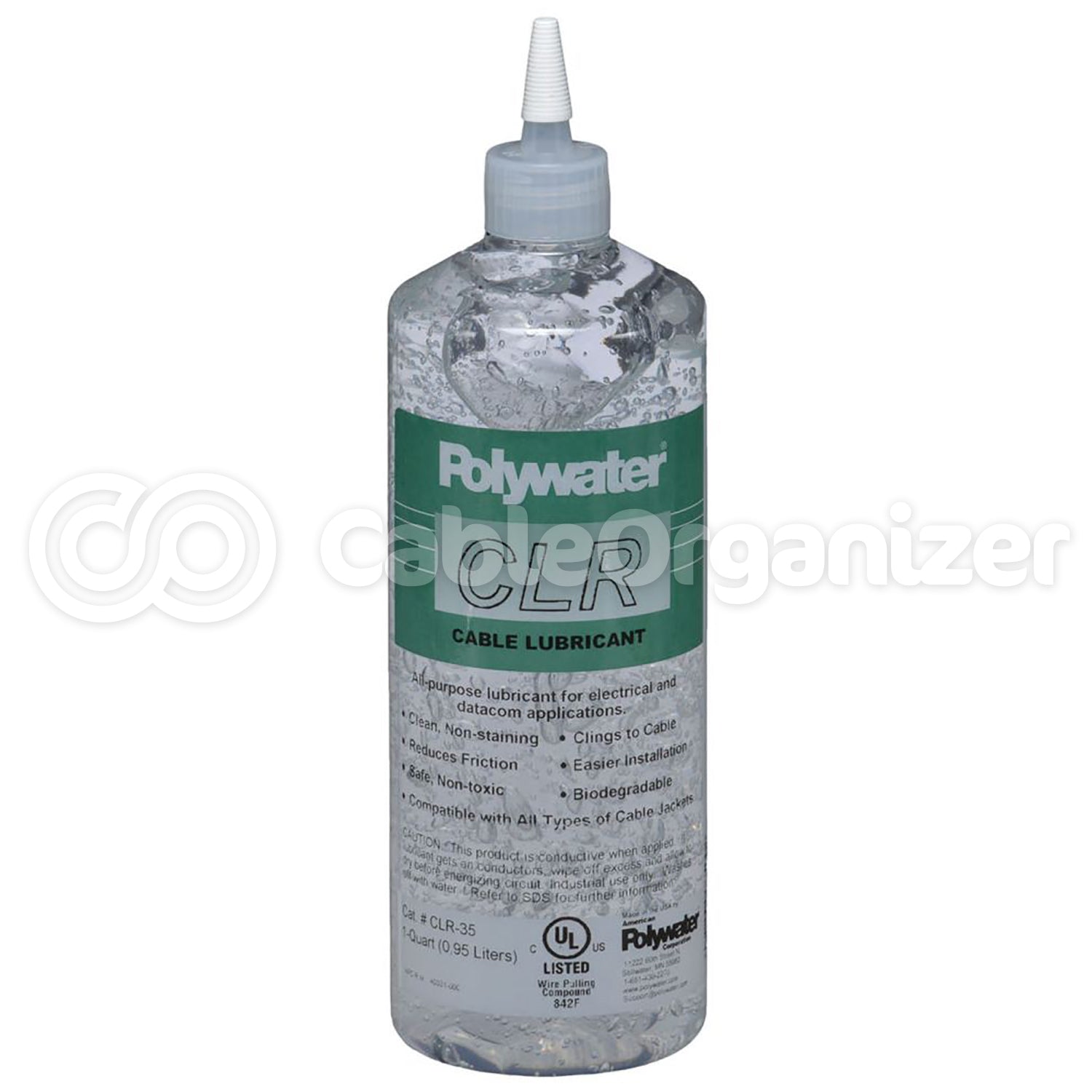 American Polywater CLR Clear Cable Lubricant CableOrganizer American Polywater CLR Clear Cable Lubricant CableOrganizer