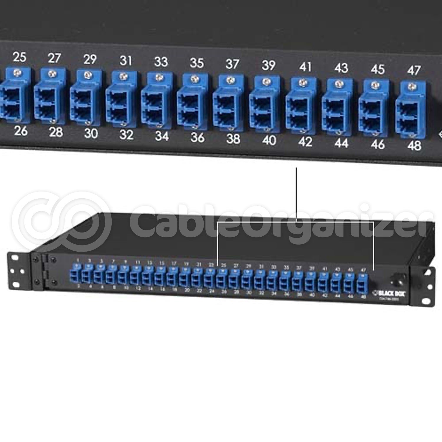 Black Box LC Rackmount Preloaded Fiber Panels