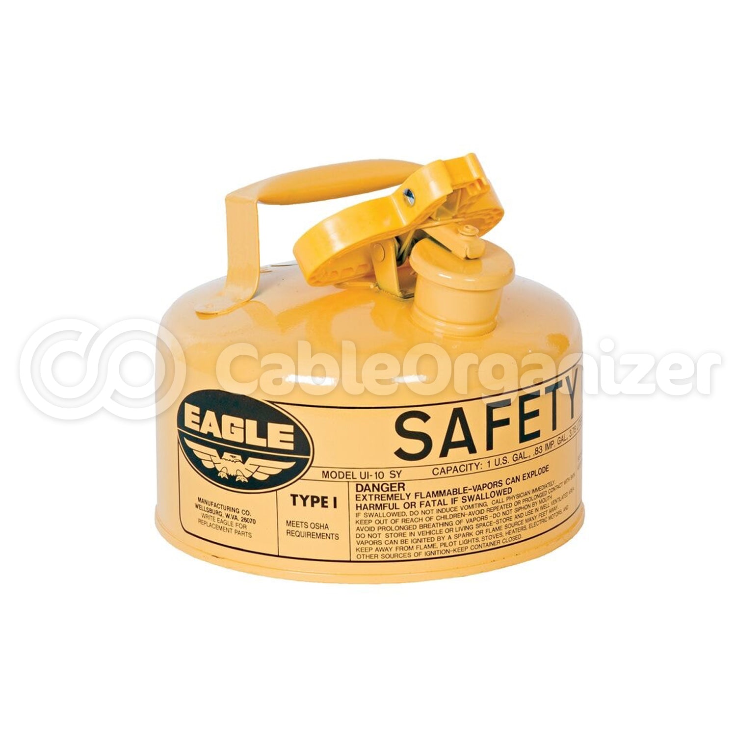 Eagle® Manufacturing Type I Safety Can, Galvanized Steel