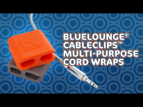 BlueLounge CableClips™ Multi-Purpose Cord Wraps