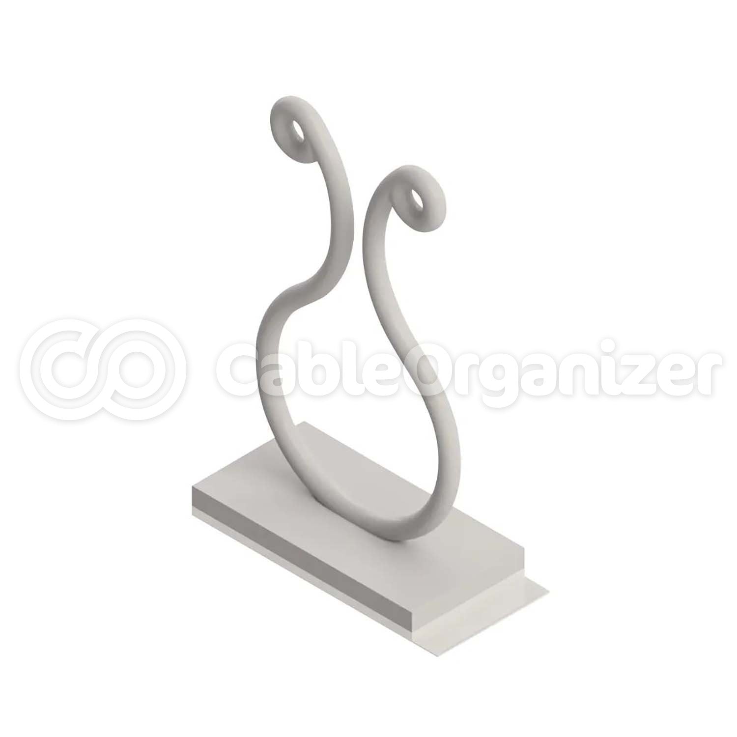 Kurly Lock with Adhesive Base