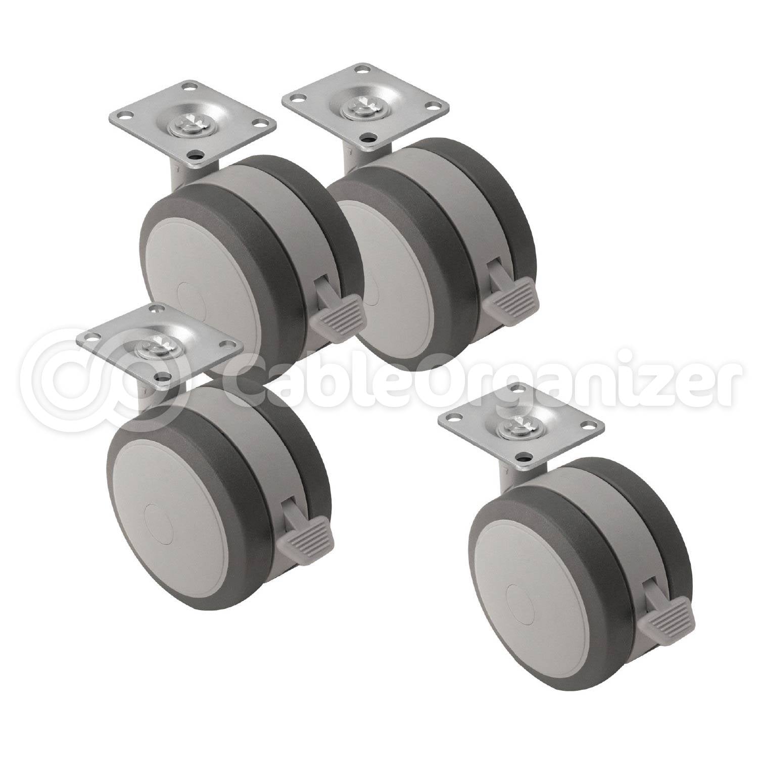 Hammond® Manufacturing Soft Grip Cabinet Caster Set