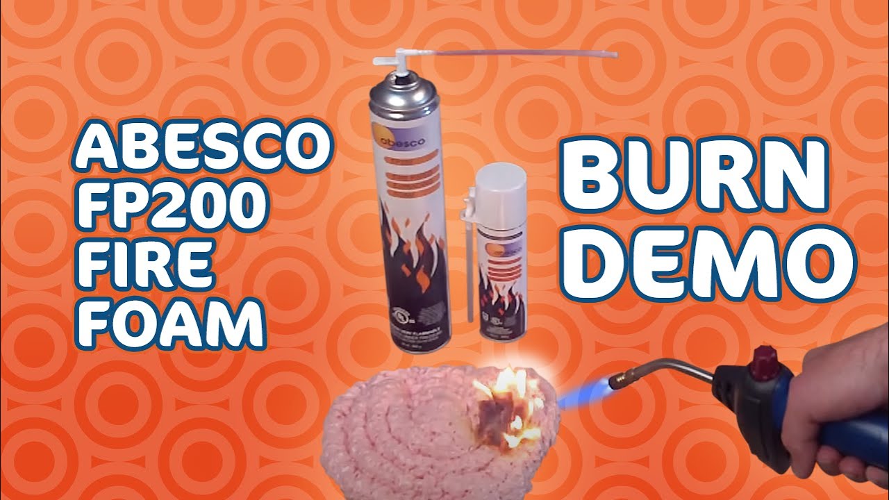 Abesco FP200 Fire Foam Spray Burn Demo