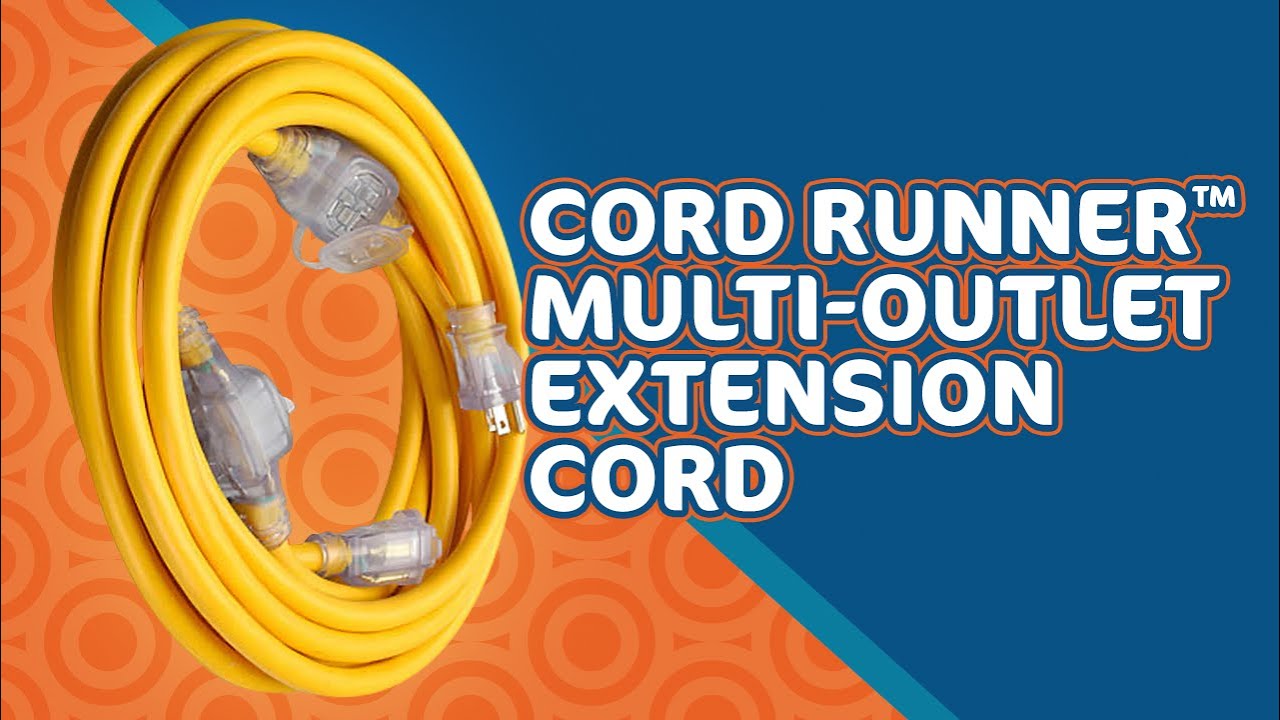 Coleman Cable Cord Runner™ Multi-Outlet Cord