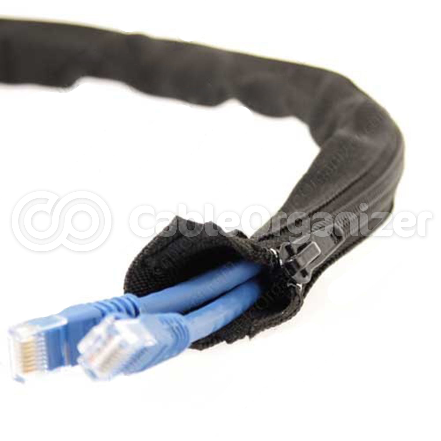Zipper Cable Sleeve Braided Wrap
