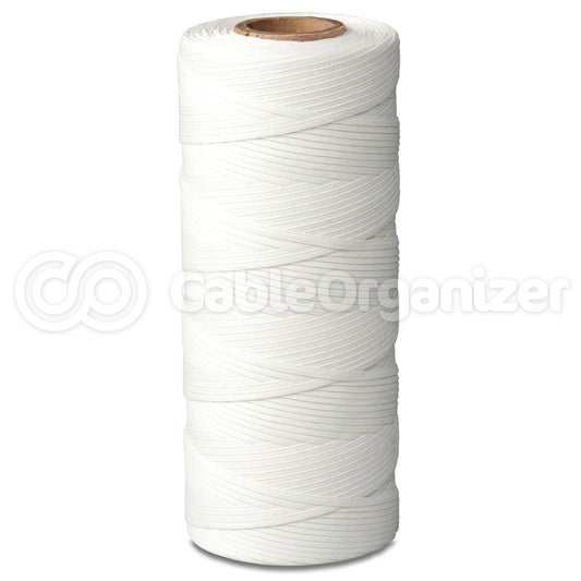 LT2-S1-FA-NT - LT2 - Braided Polyester Lacing Tape - No Finish, .180 to .220, 135lb, Natural