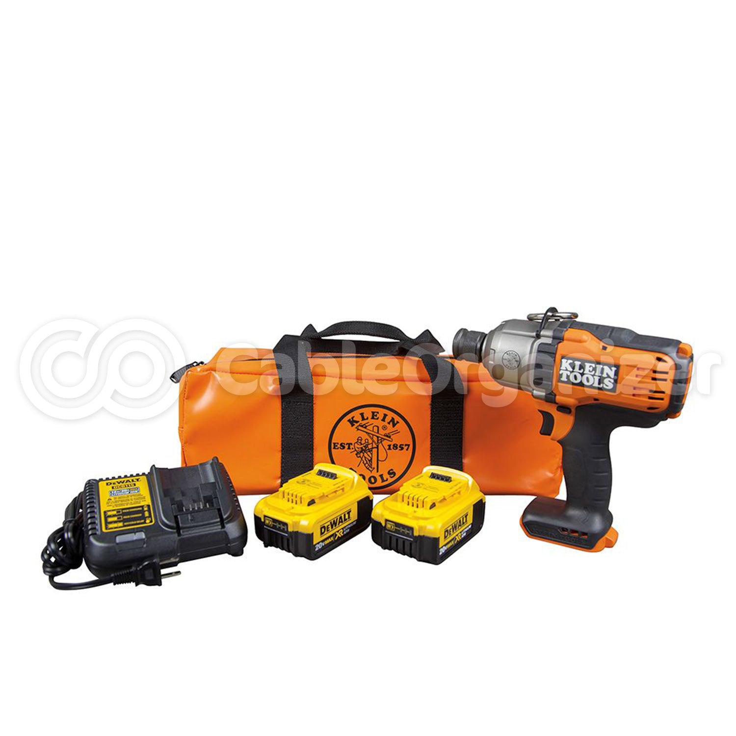 Klein Tools Battery-Operated Impact Wrench Kit, 7/16-Inch