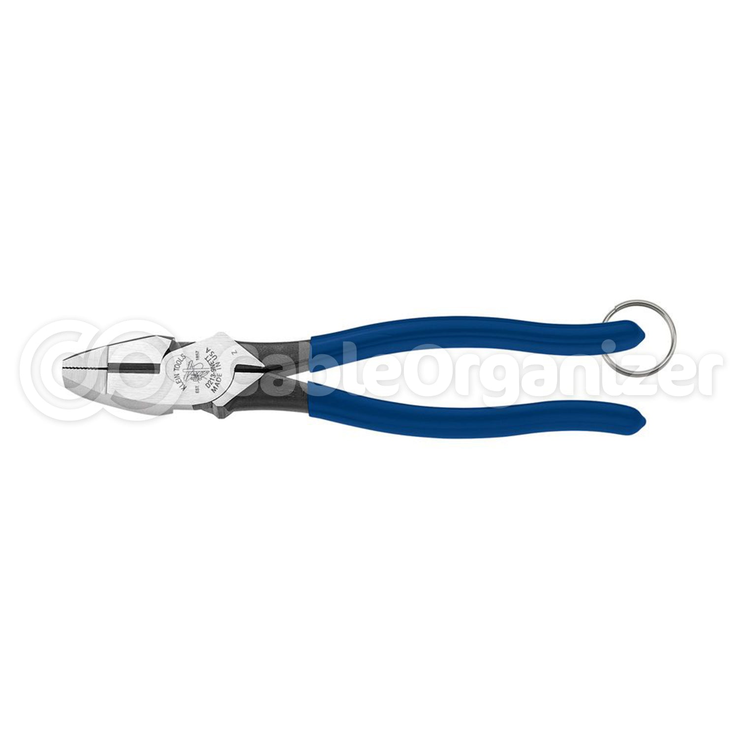 Klein Tools Pliers, High Leverage Side Cutters, Tether Ring