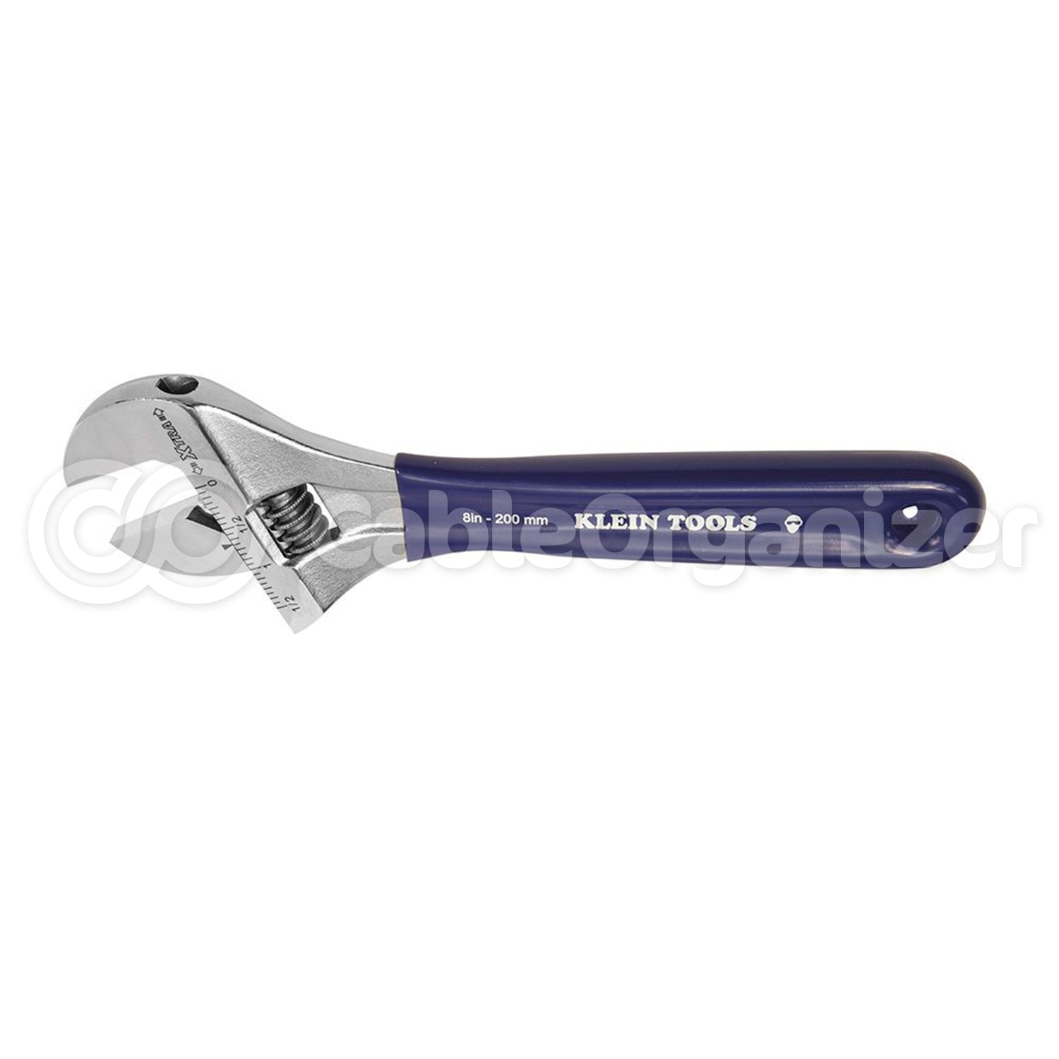 Klein Tools Adjustable Wrench, Extra-Wide Jaw, 8-Inch