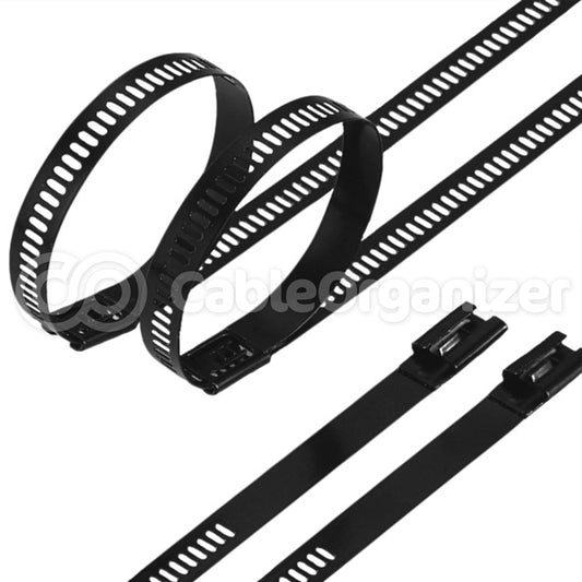 Stainless Steel Ladder Cable Ties Black