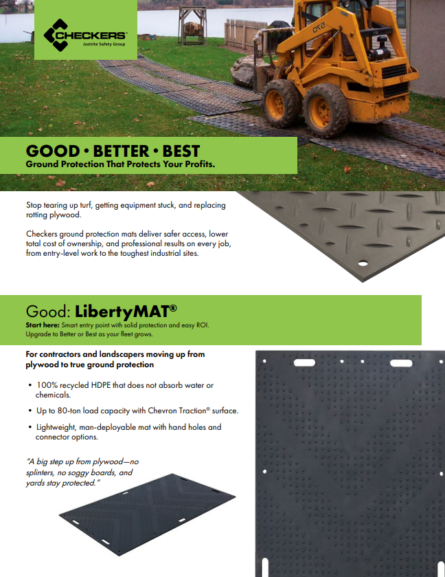 Checkers Ground Protection Mats