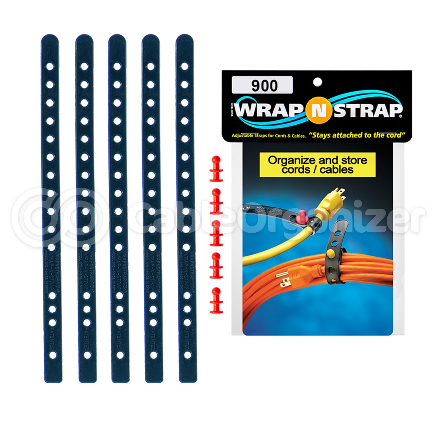 Wrap N Strap® Rubber Strap Cord Organizers