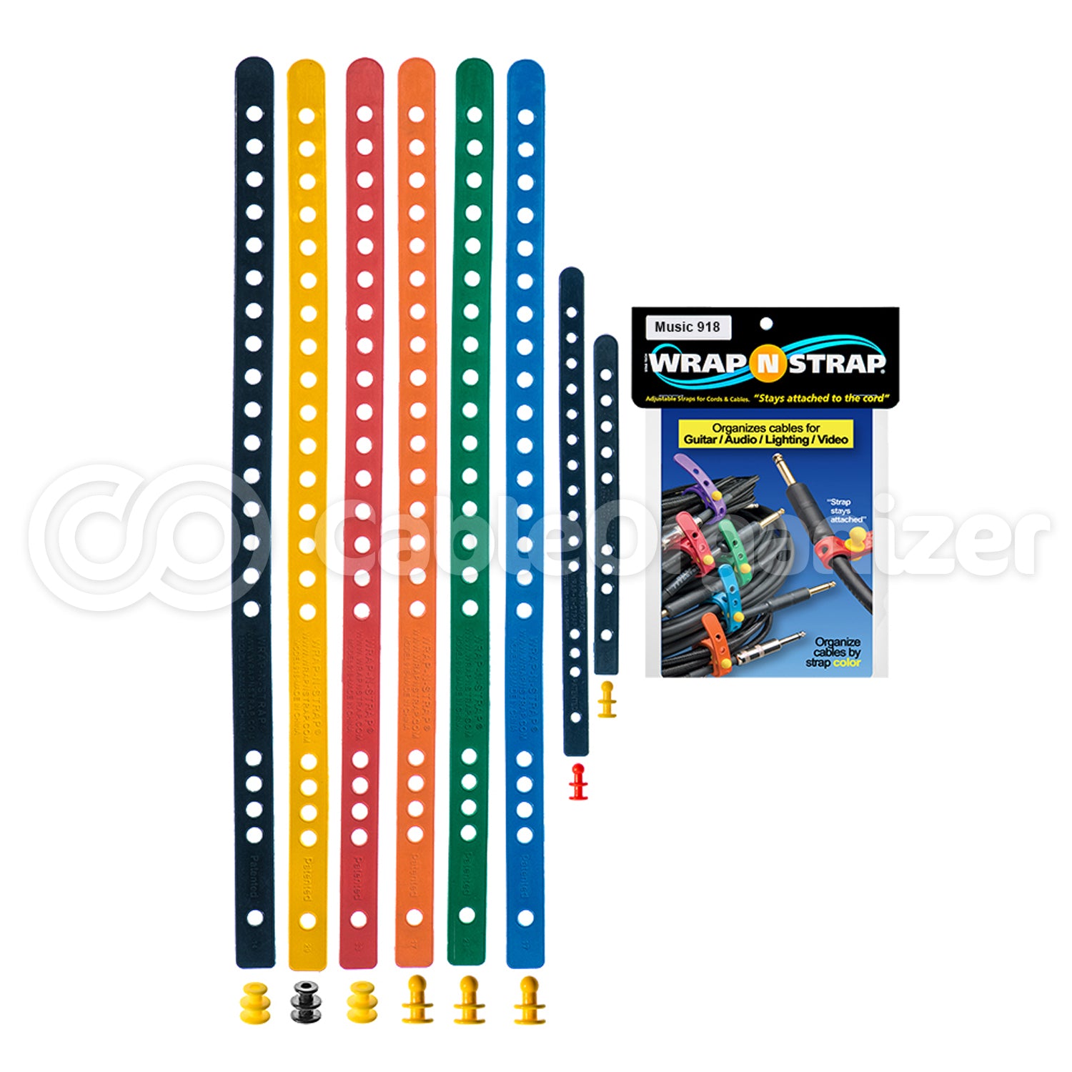 Wrap N Strap® Rubber Strap Cord Organizers