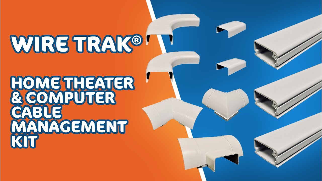 Wire Trak® Home Theater and Computer Cable Management Kit