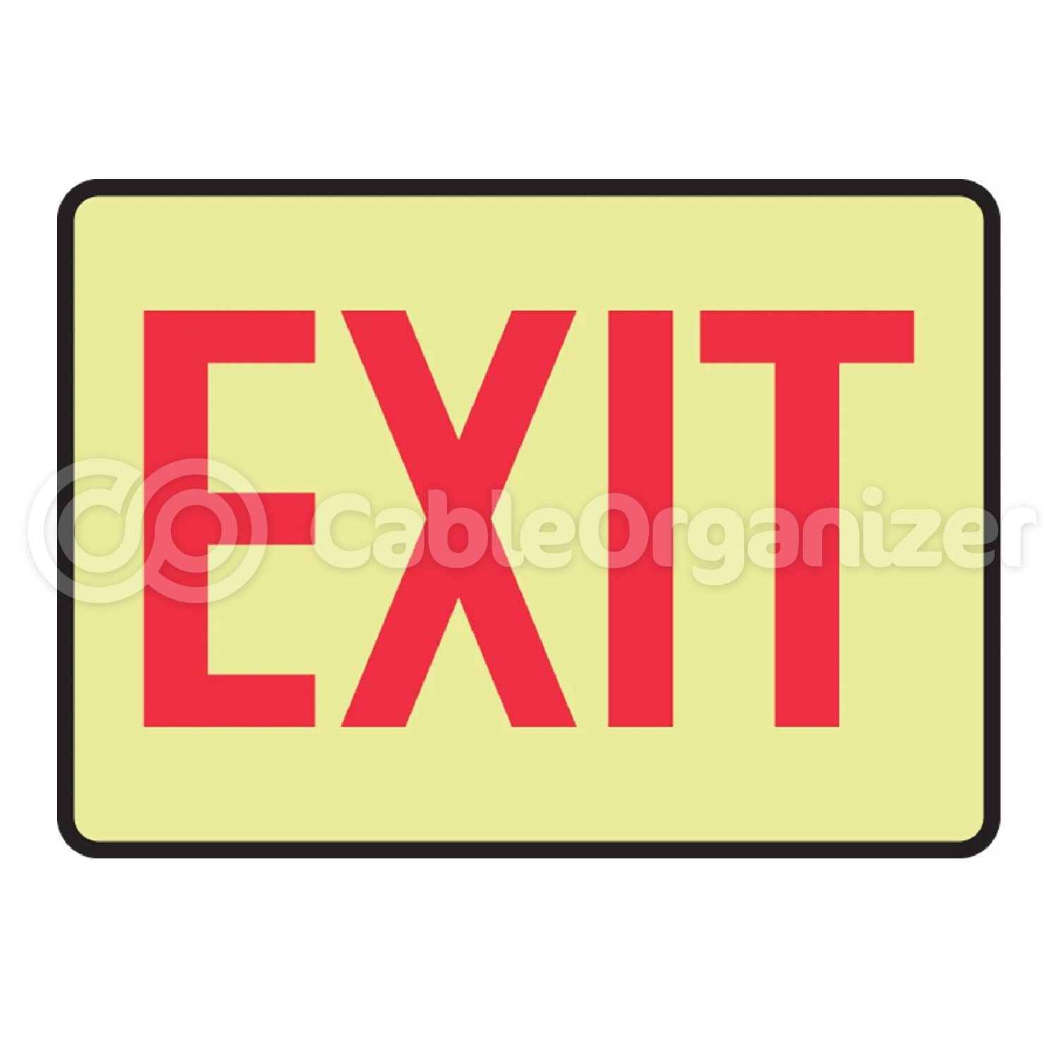 Lumi-Glow™ Safety Sign: Exit