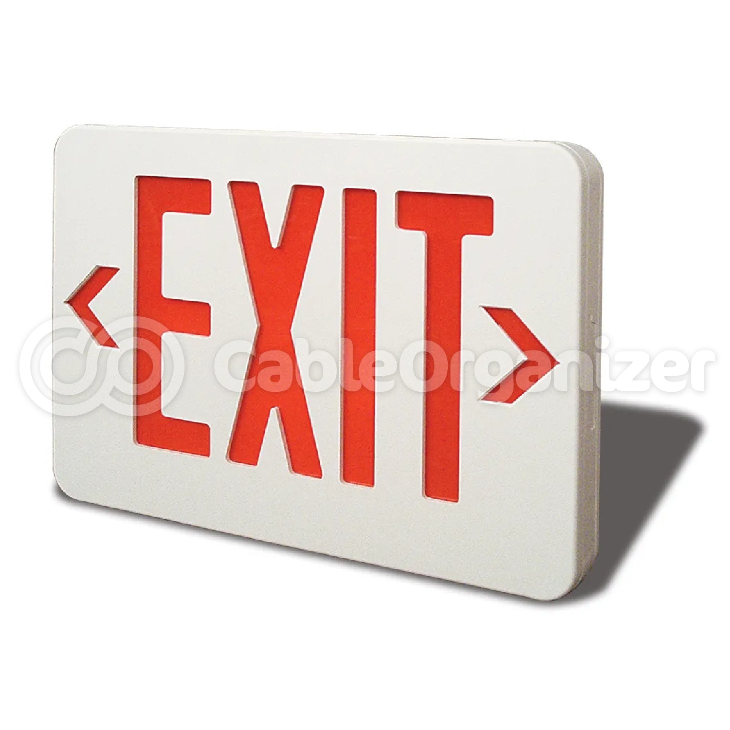 Thermoplastic LED Entrance and Exit Signs: Exit Sign, 120/277 Volts AC