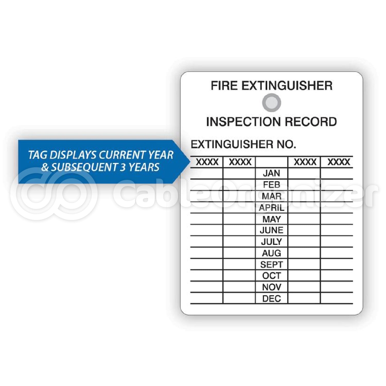 Fire Extinguisher Inspection Tags