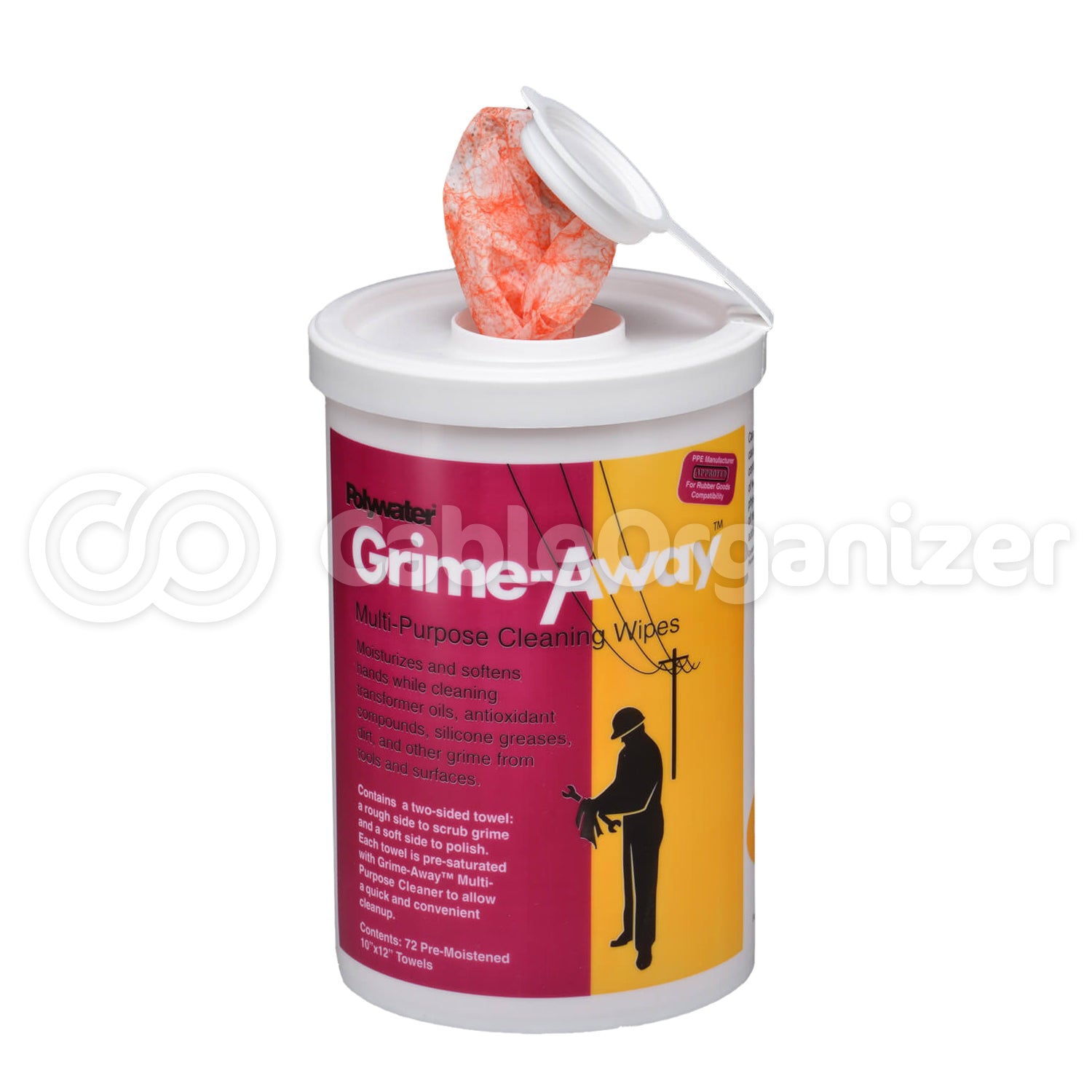 American Polywater® Polywipe™ Grime-Away™ Multi-Purpose Cleaning Wipes