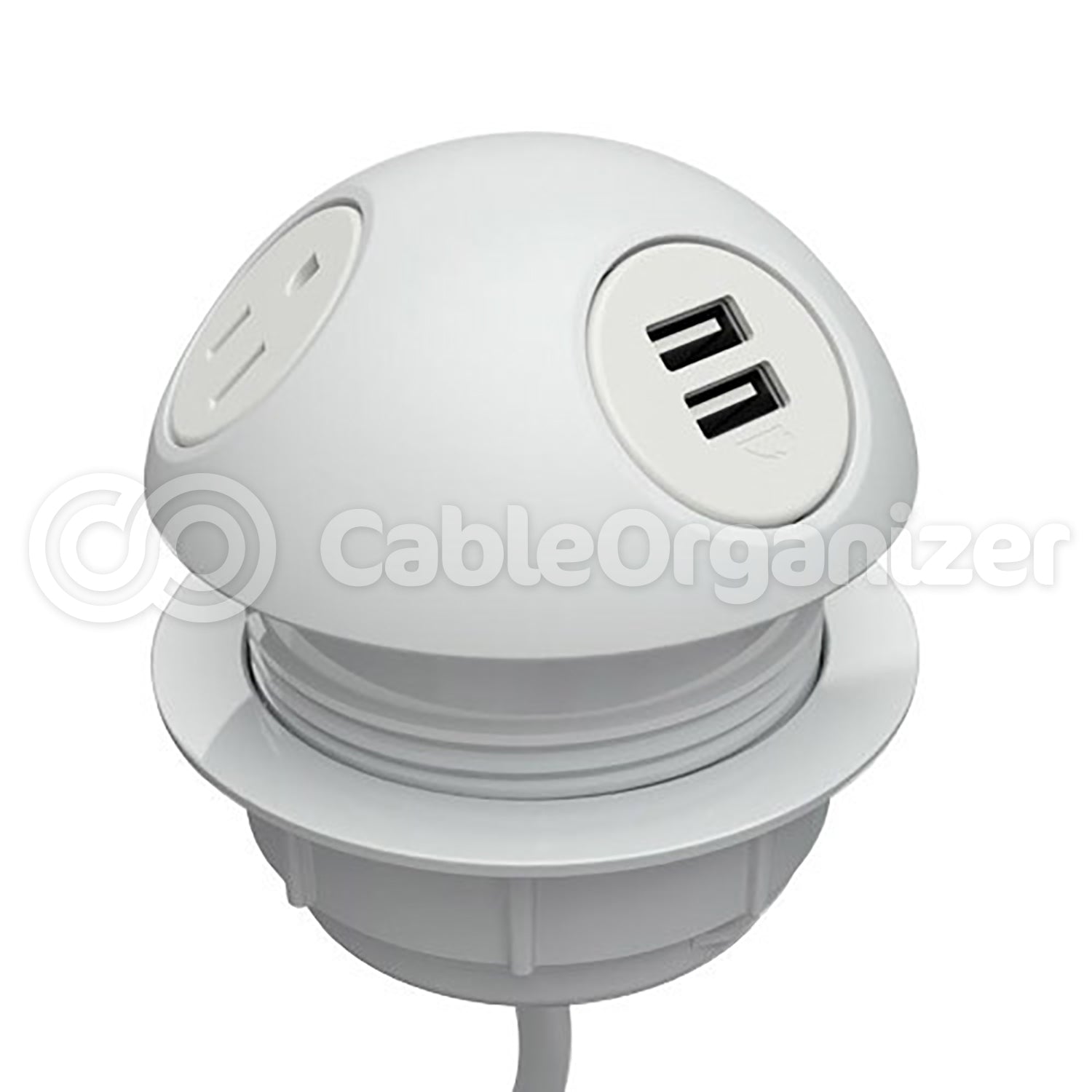 Last Chance Hemisphere Power & USB Charging Desk Grommet