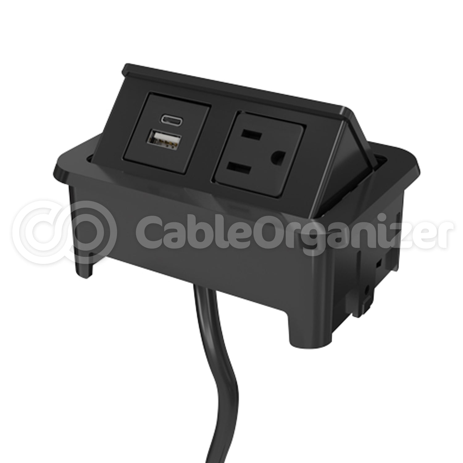 Tamper Resistant Nacre Desktop Outlet