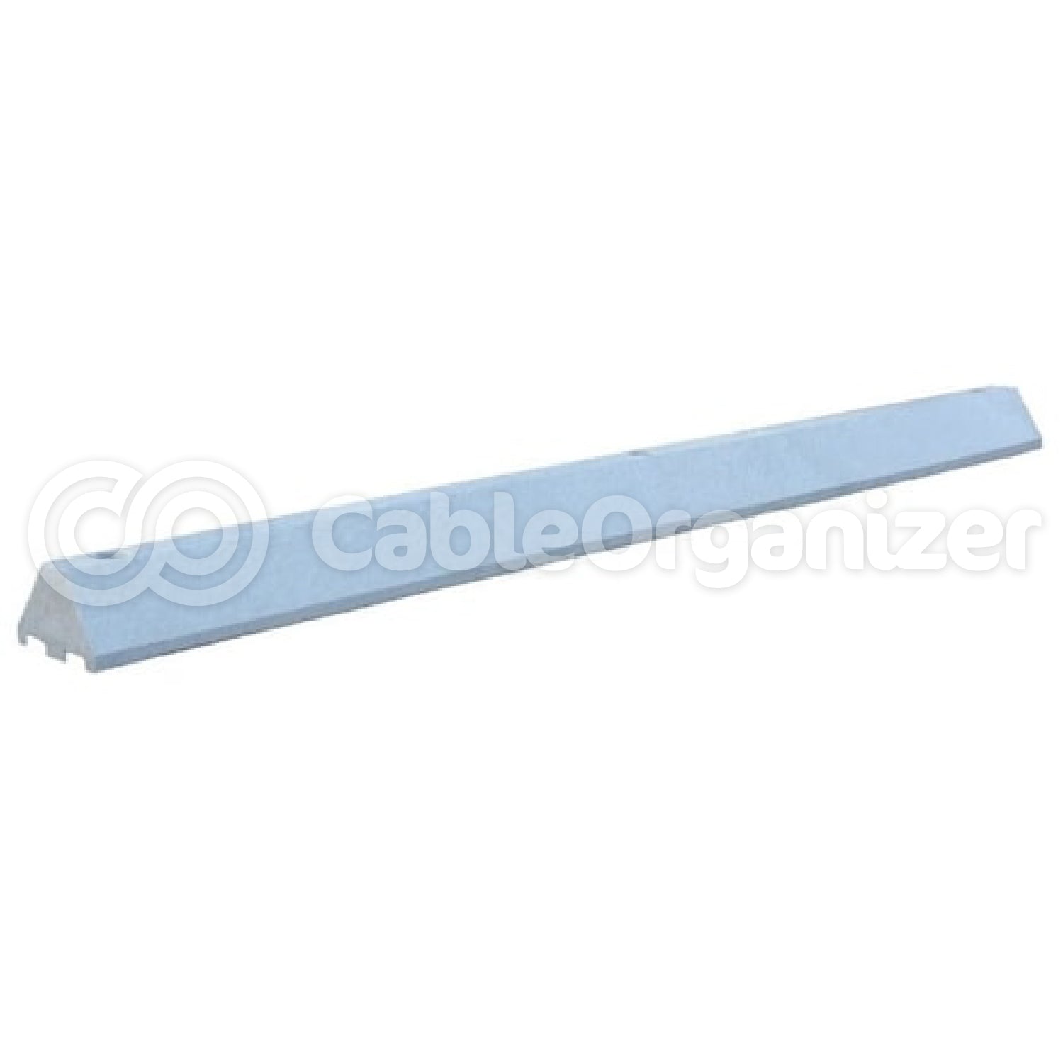 6' Standard Recycled Plastic Parking Stop with Lag Bolt Hardware for Concrete Installs, Grey