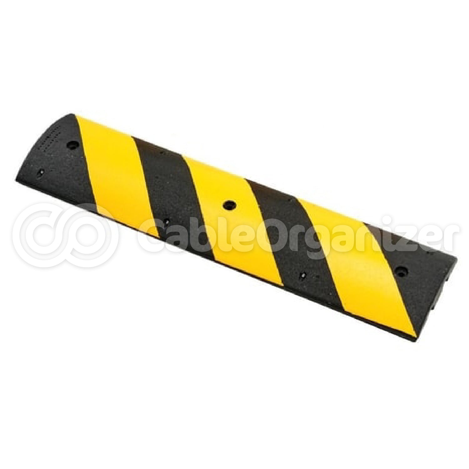 6' Easy Rider® Speed Bump, Recycled Rubber, Yellow/Black