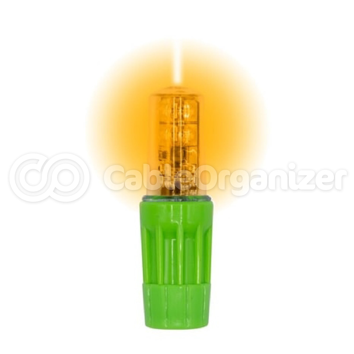 Rocket® II Super Bright LED Light for 1156 Socket Style Warning Whips, Solid Amber