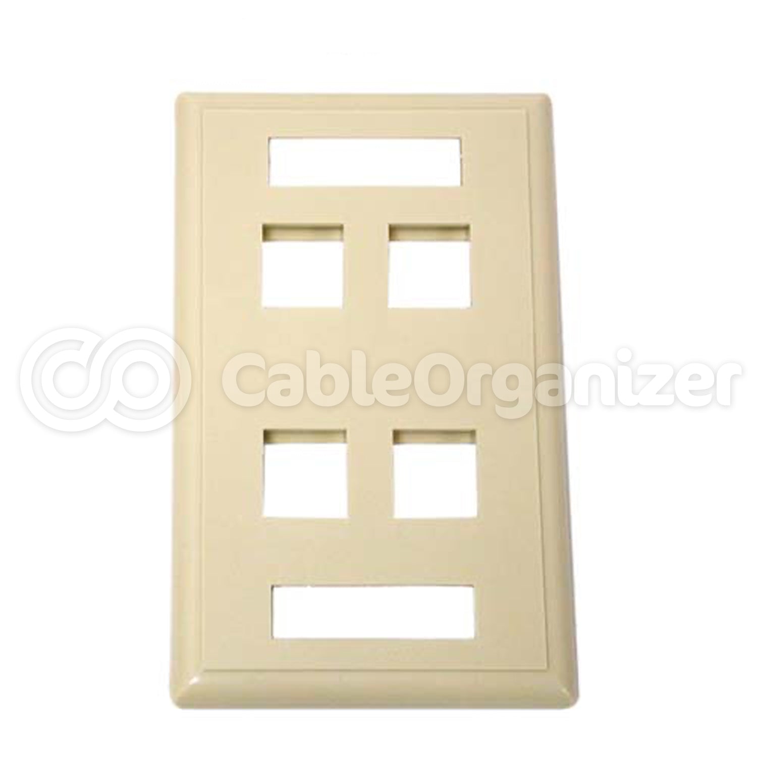 Cables To Go™ 4-Port Single Gang Keystone Wall Plates