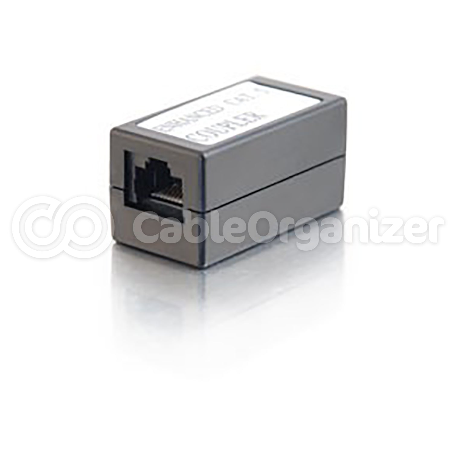 Cat5E RJ45 Modular Inline Coupler - Black – CableOrganizer