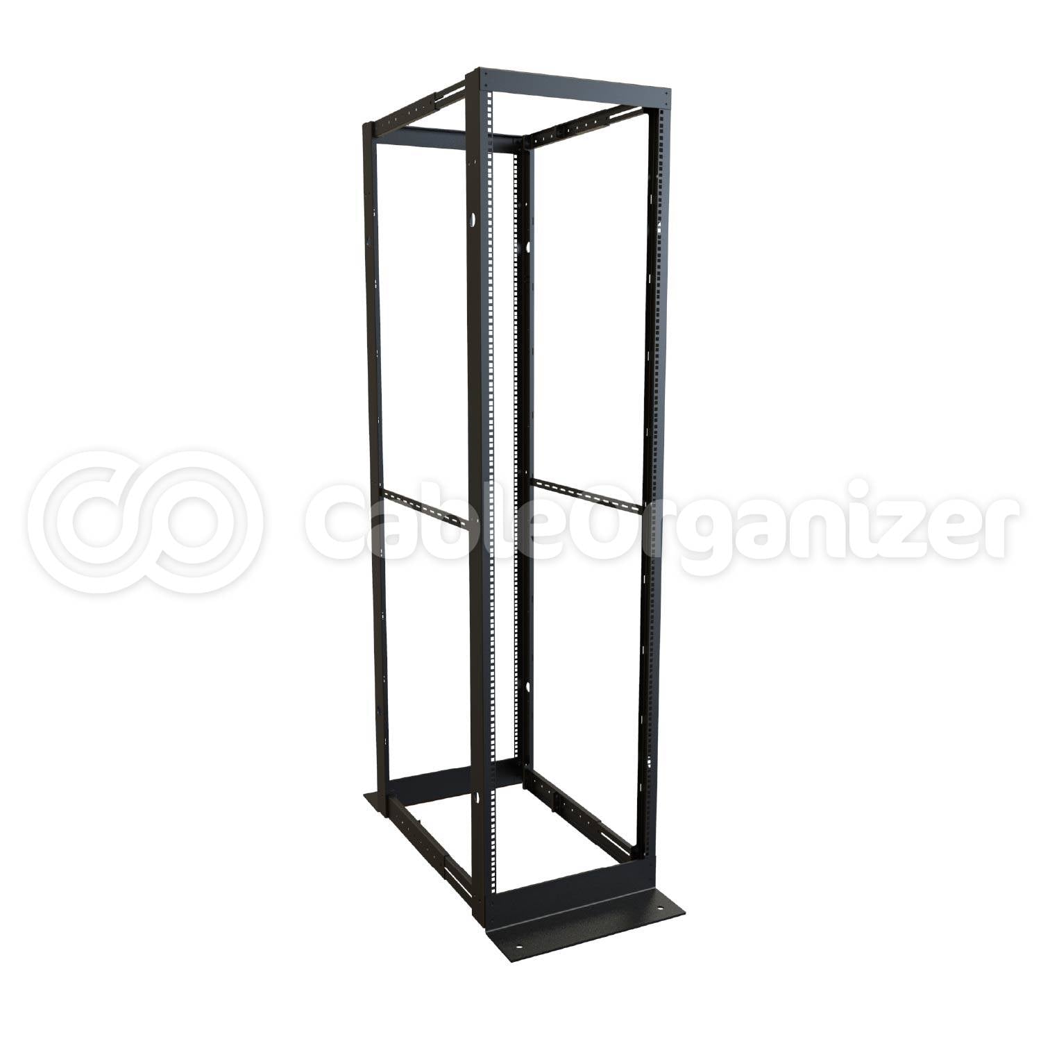 Hammond® Manufacturing 4-Post Open Frame Rack (2,000 lb Capacity)
