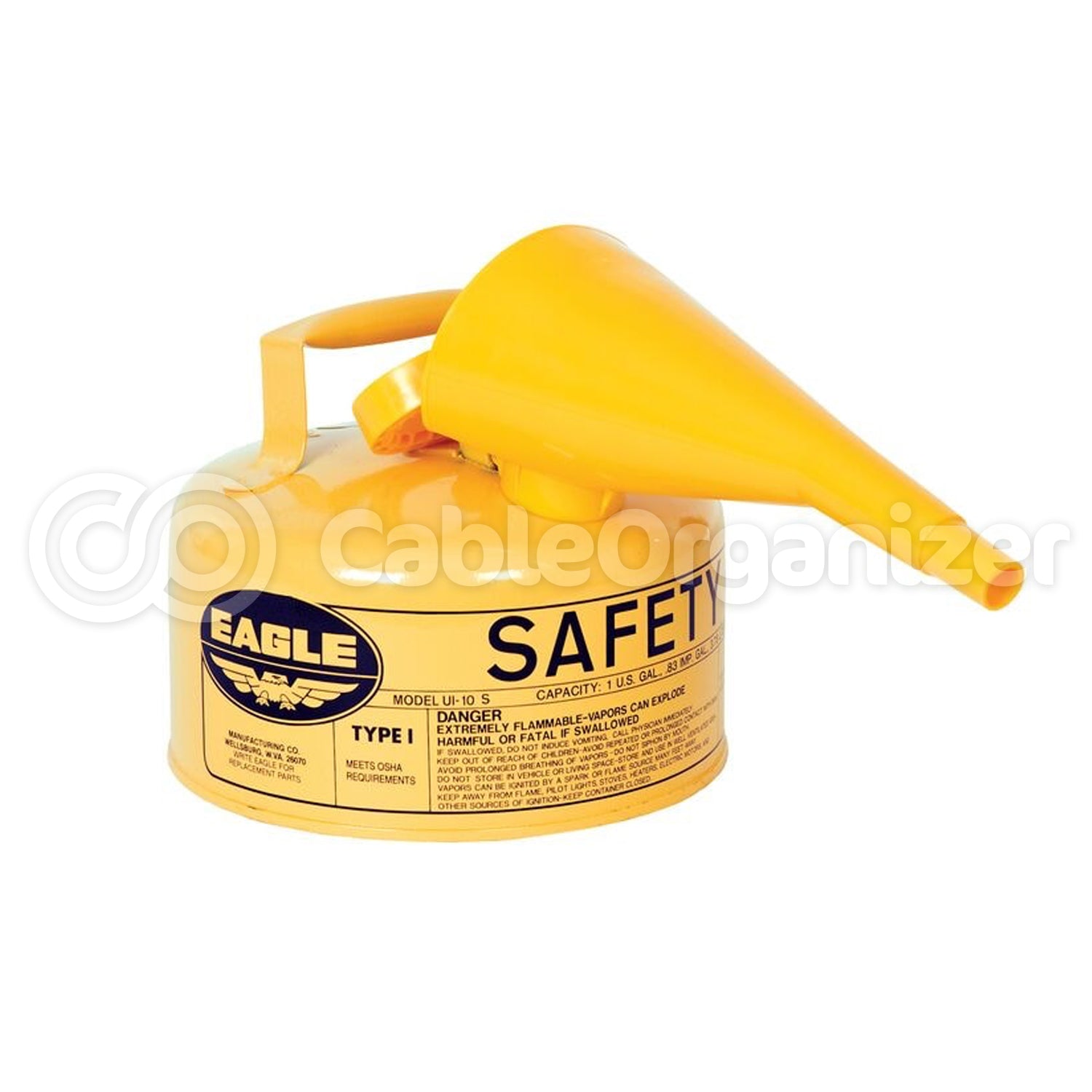 Eagle® Manufacturing Type I Safety Can, Galvanized Steel