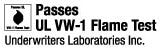 Passes UL VW-1 Flame Test
