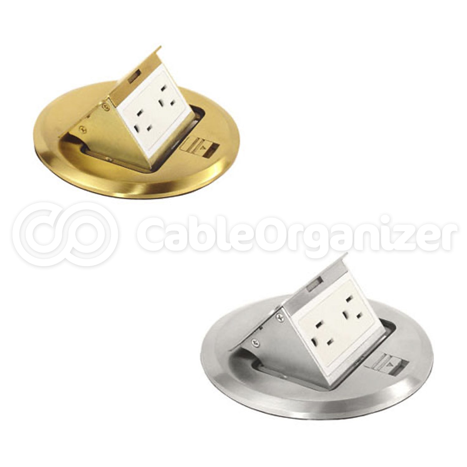 Pop-Up Floor Boxes with Duplex Receptacles