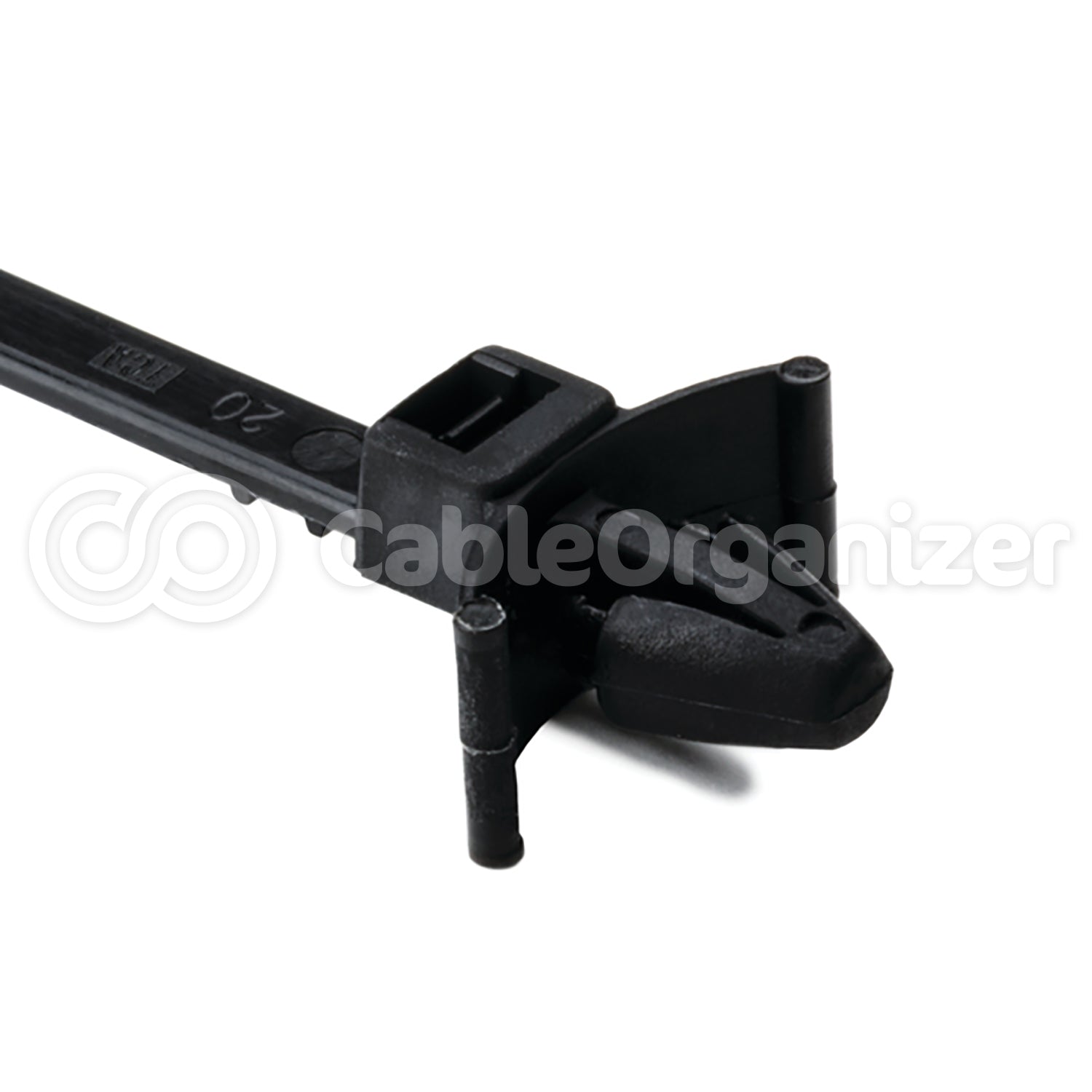 HellermannTyton® Wing Push Mount Ties- Arrowhead Mount