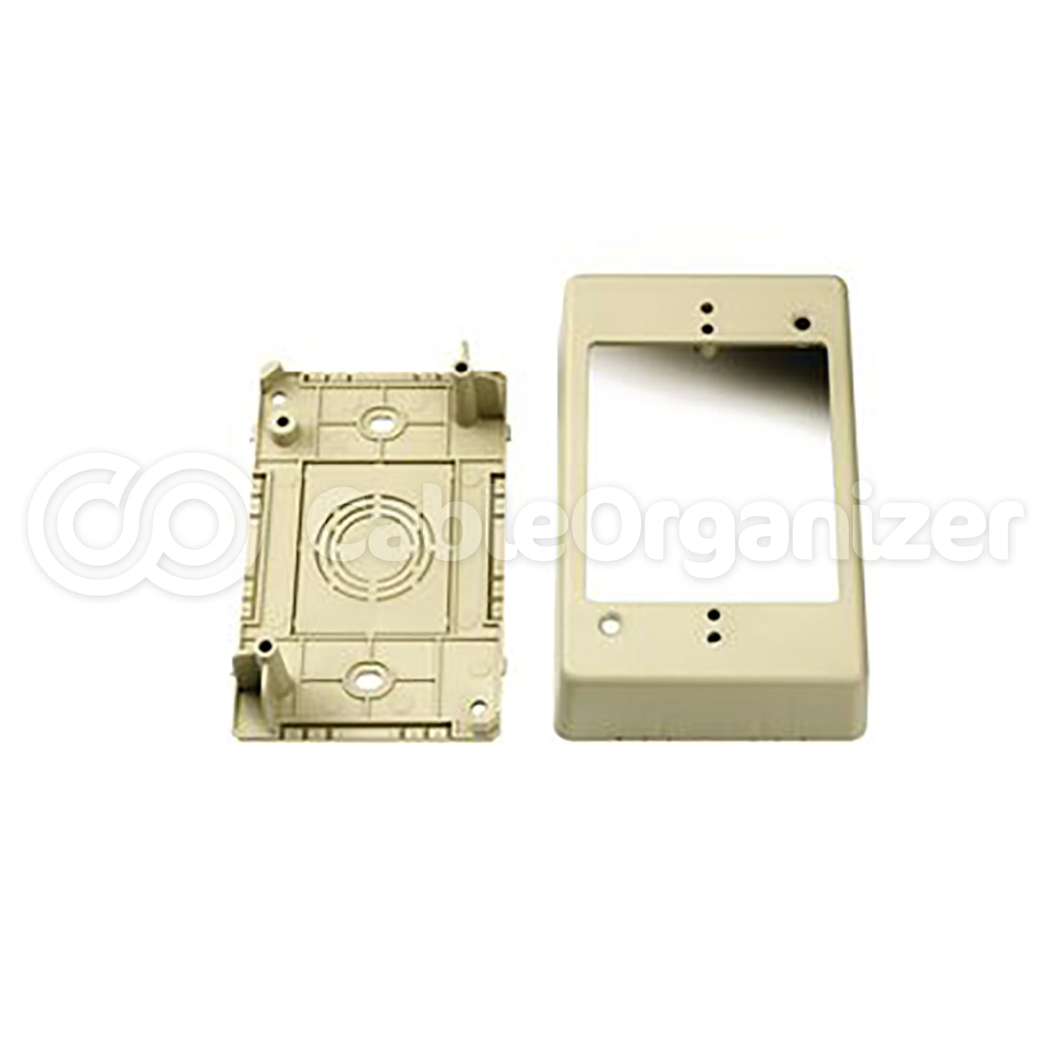 HellermannTyton® Power Rated Raceway - Single Gang Junction Box