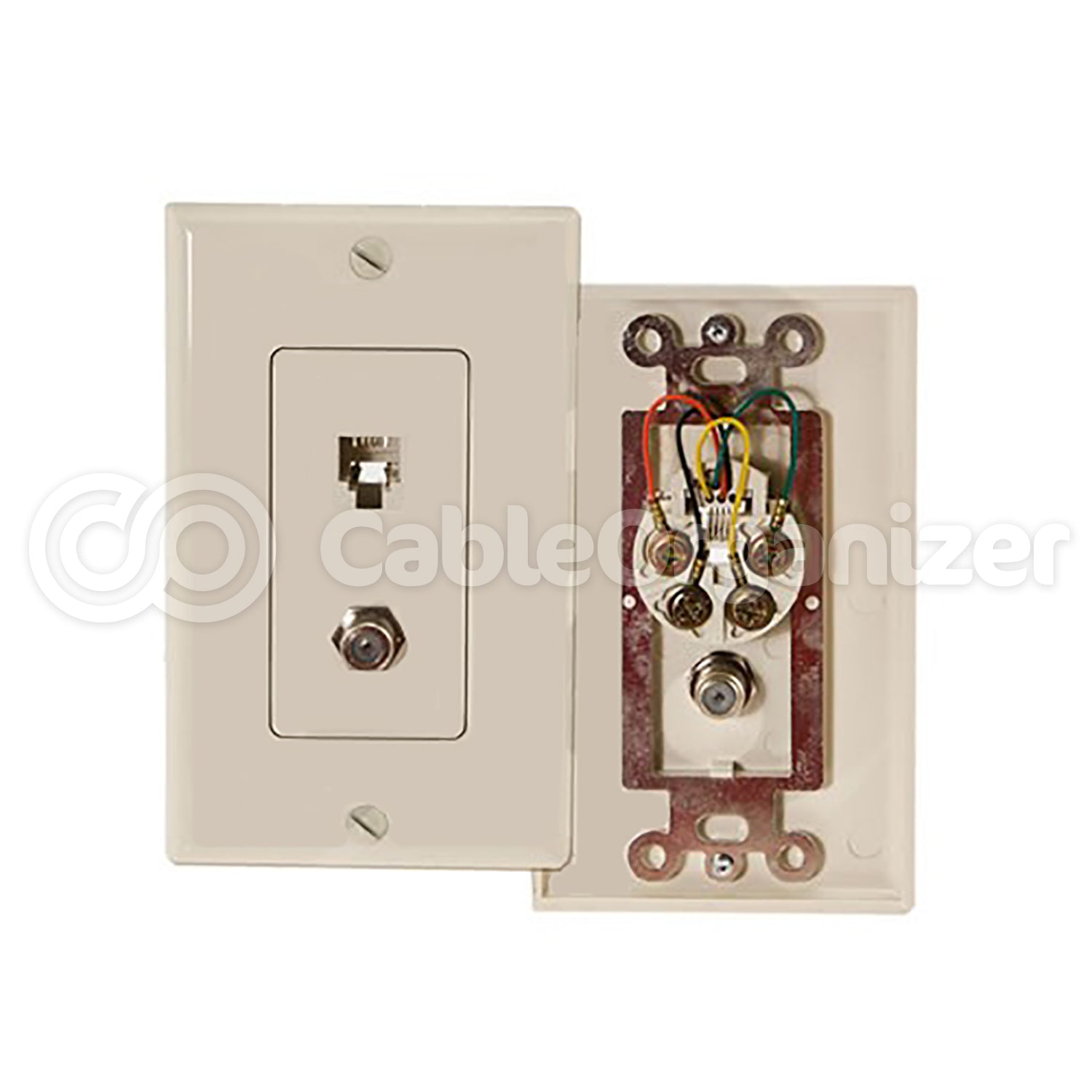 Last Chance Decora TV/Phone Combination Jack