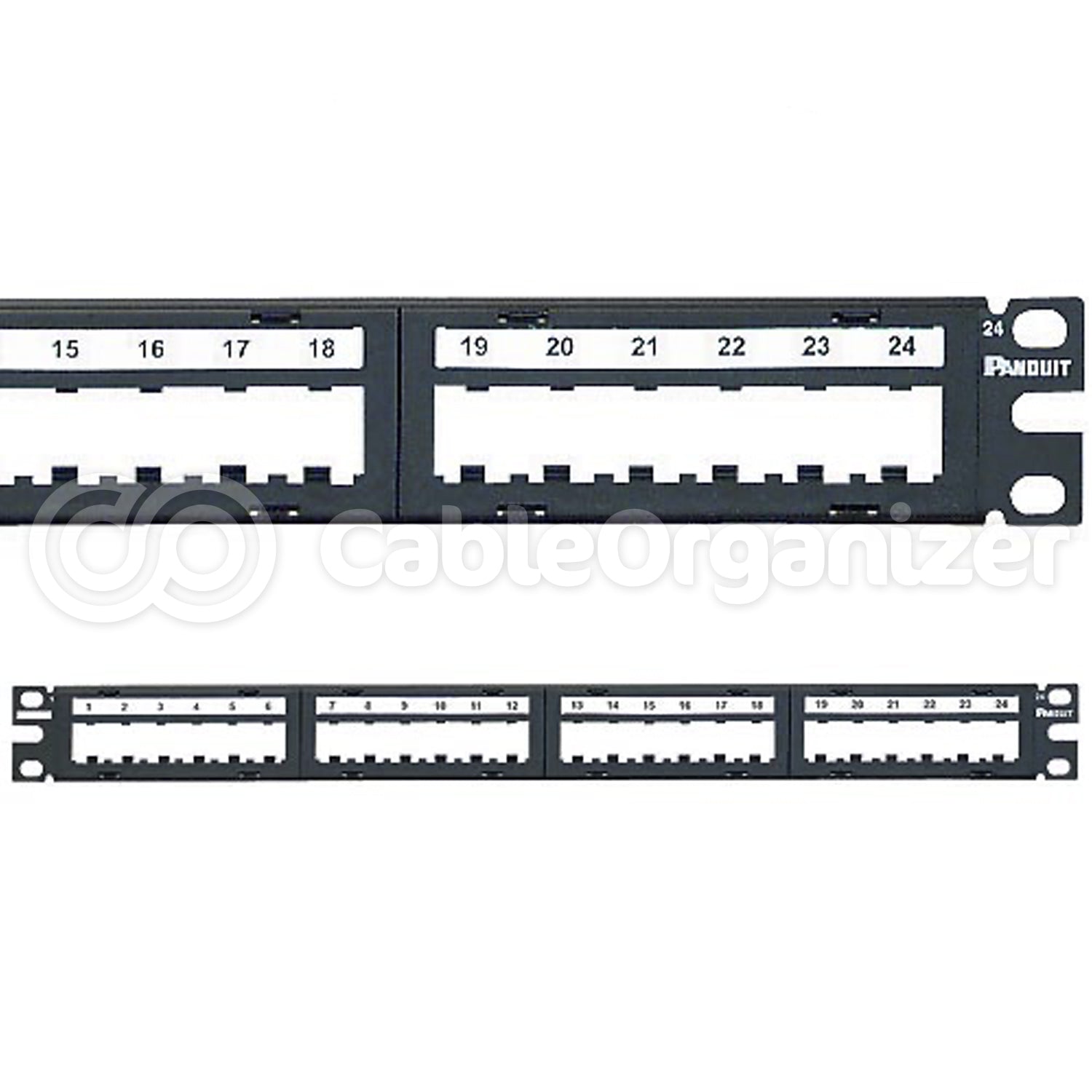Panduit® Mini-Com® M6 Style Modular Faceplate Patch Panels