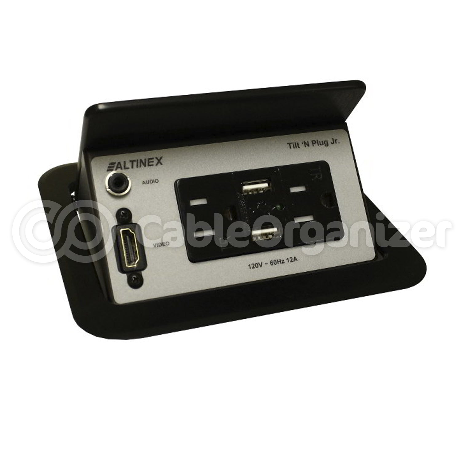 Tilt 'N Plug Jr.™ Tabletop Interconnect Box