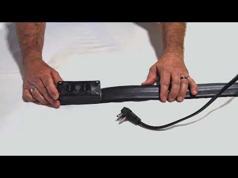 Lay-Flat Electrical Power Extension Cord Covers