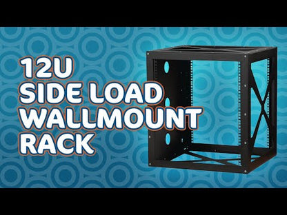 Kendall Howard 12U Side Load Wallmount Rack