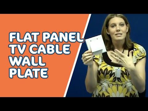 Vanco Flat Panel TV Bulk Cable Wall Plate