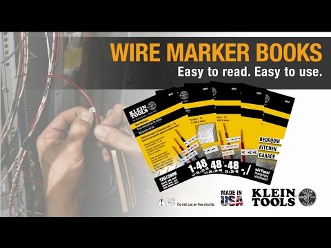 Klein Tools Wire Marker Book, 1-48