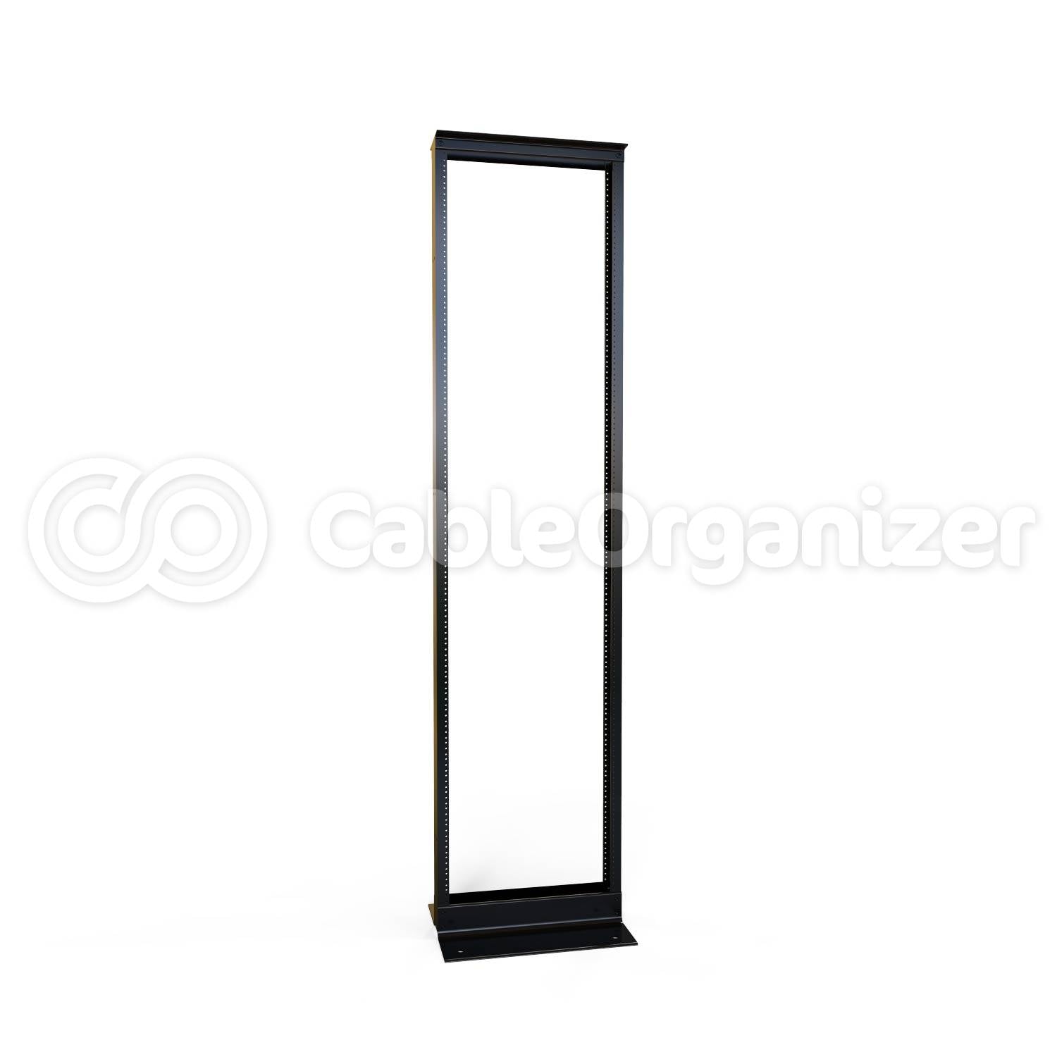 Hammond® Manufacturing 2-Post Open Frame Rack, Knock-Down Design (1,500 lb Capacity)