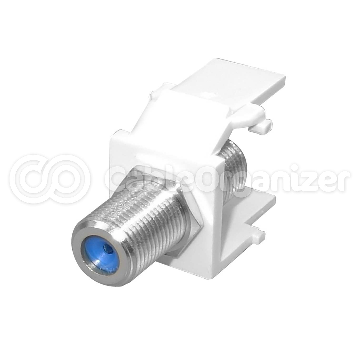 Simply45® F-Connector White Keystone