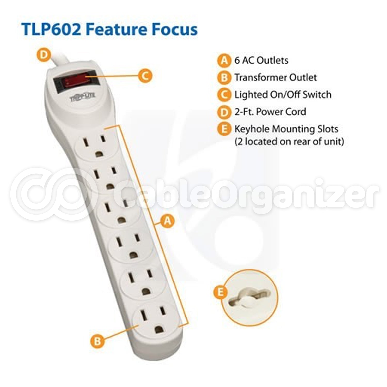 Tripp-Lite PROTECT IT!® TLP Series 4, 6, and 7 Outlet Surge Protectors